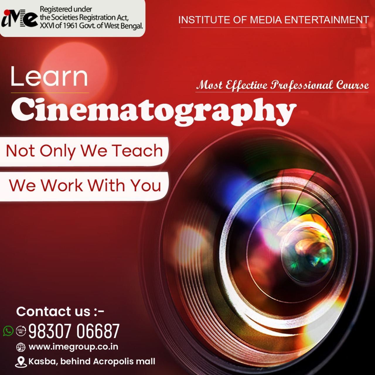 Institute of Media Entertainment a Institutes of Acting,Film Making